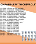 15 Pcs Camber Alignment Guide Pins Set For Silverado Sierra Tahoe Suburban Yukon Escalade Hummer H2 H3 Suspension Systems