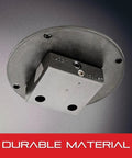 Rock Solid Steel Indicator Back With Adjustable Mounting Bracket For Gauges, Easy Precision Alignment, Two Counterbored Holes