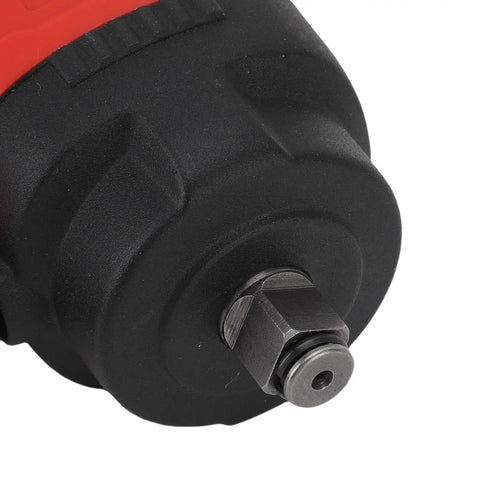 Close-up of the socket side of the 1/2 Square Drive Pneumatic Air Impact Wrench Throwing 1200 Nm At 10000 Rpm.