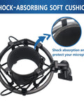 Shock Mount For Condenser Microphones 47 To 53 mm Diameter Anti Vibration Suspension Clip close-up view