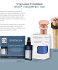 Sinkology copper care kit and accessories for Strauss Dual Mount Handmade Pure Solid Copper Bath Sink 19 Inch Naked Copper