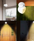 Battery Operated Motion Sensor Light Outdoor Wireless Waterproof Spotlight With Auto On Off, Ultra Bright 200 Lumen LED shown installed