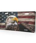 American Flag Eagle License Plate Cover Dope Rust Proof Stainless Steel Car Tag For Men And Women Vanity Plate Decor Durable Gift