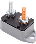 30 Amp 12 Volt Type 1 Automatic Reset Circuit Breaker With Red Vinyl Cover No More Blown Fuses Thermal Auto Reset Easy Install Rustproof Housing Ten Thirty Two Stud Terminals Stacking Up To Half Inch For Auto And Marine Use