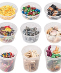 44 Sets Food Storage Containers With Lids 8oz 16oz 32oz, BPA Free, Airtight Leakproof, Microw. Safe, Freezer Ready, Clear, assorted items