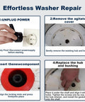 Washer Driven Hub Kit With Basket Sleeve Replacement For Washing Machines Fits Whirlpool Kenmore Maytag VMW Replaces W10528947 W10396887 AP5665171 PS6012095 MVWC565FW0 MVWX655DW0 52719 installation steps