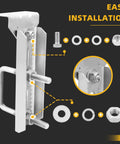 Heavy Duty Galvanized Boat Trailer Bunk Brackets With Swivel Top For Universal Fit On Various Crossmember Sizes Marine Trailers installation components