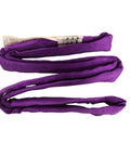Endless Round Lifting Sling 1 Inch By 12 Feet Purple Lightweight Yet Built Tough With Looped Synthetic Yarn Core And Double Wall Polyester Web Cover