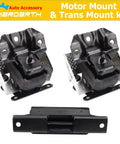 Set Of 3 Front Engine Mount And Transmission Mount Direct Replacement For 2007 To 2013 Silverado Sierra 1500 4WD Auto