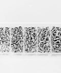 M3 Hex Socket Cap Screws Set 250Pcs Assortment Kit Flat Head Allen Bolts 304 Stainless Steel Fully Threaded For Furniture And DIY Projects Includes M3 X 6mm, 8mm, 10mm, 12mm, 16mm In Bright Finish in plastic case