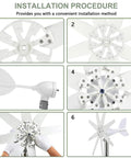 Installation steps for Magnetic Levitation Wind Turbine Generator Kit 12000W With Controller Blue 10 Blades For Off Grid Home Farm RVs