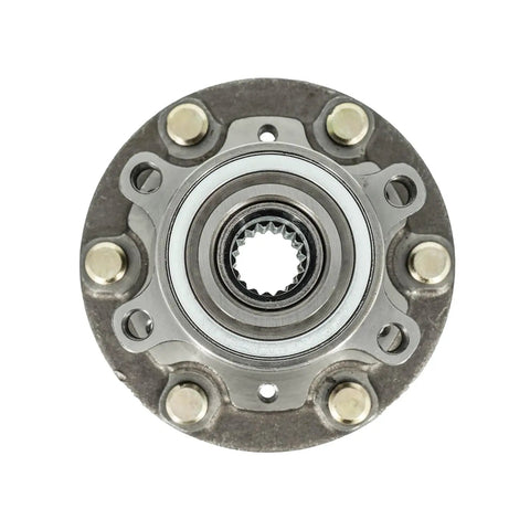 Front view of Front Hub Bearing Assembly Fits Isuzu Axiom Rodeo Sport Isuzu Rodeo Honda Passport 6 Lug Without Abs Bolt On Direct Fit 17 Spline