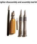All-In-One Lighter Repair Kit For L2 Gas Valve Disassembly And Seal Replacement Tools Set With Precision Screwdrivers Tweezers