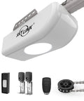 Super Quiet Half Horsepower DC Motor Garage Door Opener With Chain Drive, remote, LED light, control panel