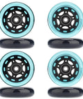 Dope Inline Skate Replacement Wheels Set 64mm To 90mm Diameters, 8 Pack With ABEC 9 Bearings And Floating Spacers, 85A Hardness