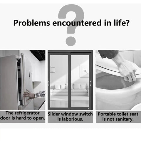 Problems encountered in life? Two Pack Suction Cup Door Handle No Drilling Install For Shower Glass Doors Cabinets And Mirrors 62x50mm Silver Easy Press Lock And Turn For Secure Hold.