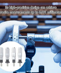 0 To 13mm Flat Type Micrometer Head With 0.01mm Accuracy, Precision Measuring Tool in use with clear graduations
