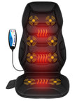 Back Massager With Heat And Vibration, Seat Cushion With 8 Massage Nodes And 5 Modes, Adjustable Chair Massager Pad For Home Office
