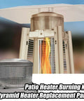 Plug And Play 4 Sided Pyramid Patio Heater Emitter Screen And Base Replacement Kit for glass tube propane heaters with burning net