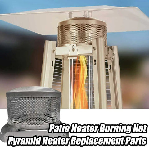 Plug And Play 4 Sided Pyramid Patio Heater Emitter Screen And Base Replacement Kit for glass tube propane heaters with burning net