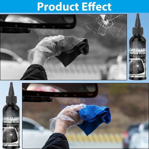 Two Piece Windshield Crack Repair Kit With Glass Repair Resin For Chips And Cracks Quick Fix In About Twenty To Thirty Minutes