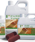 128 Oz Pure Tung Oil For Wood Finishing And Sealing Waterproof And Food Safe Go To Pro Grade Favorite For Furniture And Countertops