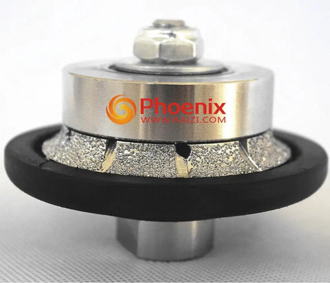 Three Sixteenth Inch Demi Bullnose Diamond Hand Profiler Router Bit For Granite Countertops With Five Eighth Inch Thread Grind Ready