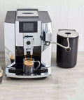 Hella Durable Stainless Steel Milk Tube For Jura Coffee Rigs S8 E8 Z6 X8 Pro Gen Two Dairy System setup with espresso machine.