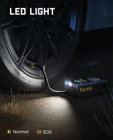 X10 Pro Portable Tire Inflator with No Fuss 35 Second Jet Inflation 150 Psi Cordless Air Pump for Cars Motorcycles Bikes