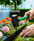 No Dig Garden Edging Border 2 Inches Tall 40 Feet Long Flexible Plastic With 40 Stakes For Gardens Lawns Landscaping And Flowerbeds Easy Install Keeps Bed Edges Neat And Polished Without Digging installation between flowerbeds