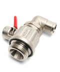 Oil Drain Valve With Removable L Shape Hose End For 27mm 2.0 Thread Stainless Steel Heavy Duty Oil Change Fitting
