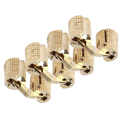 Six Built Tough 180 Degree Copper Hinges For Jewelry Boxes And DIY Furniture Projects Heavy Duty Hardware With 10kg Load Capacity For Two Hinges
