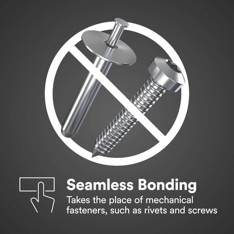 VHB double-sided acrylic foam tape 4611 replaces rivets and screws for seamless bonding