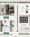 Easy install guide for Glass Stair Railing Post System With Stainless Steel 304 Construction, Glass Clip And Rubber Mounts