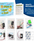 Hands On Electrical Circuit Kit For Kids That Makes STEM Fun, 8 Experiments Covering Series And Parallel Circuits, kit contents