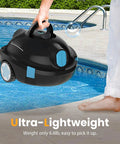 Person lifting Cordless Robotic Pool Cleaner With Dual Suction And Ultra Long Battery Life, Automatic Pool Vacuum by pool