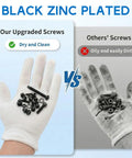 Comparison of clean upgraded vs dirty other screws for 1600 Pcs M3 Screw Kit With 12.9 Socket Cap Head And 10.9 Socket Button Head Screws