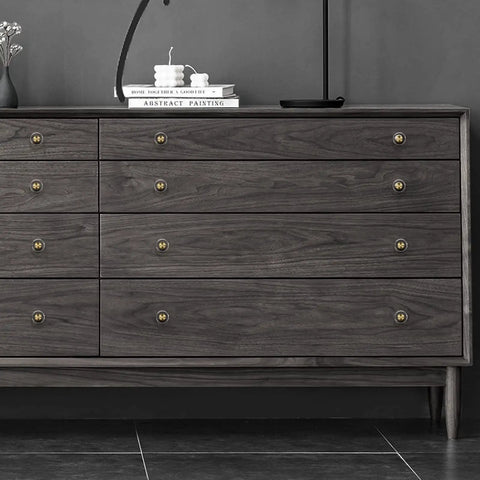 Six Pack One And A Quarter Inch White Glass Crystal Cabinet Knobs Gold Brushed Brass Round Drawer Pulls For Dresser Closet Kitchen Cabinets And Bifold Doors Hardware Sleek Swanky Finish on dark wood dresser