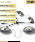 Top Tier Stainless Steel Safety Eyewear With A Snug Adjustable Elastic Head Strap delivering eye protection for hygienic multi-use.