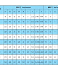 Rock Solid Dlm9 Series Wet Multidisc Electromagnetic Clutch Dc 24V dimensional specifications table for industrial applications.