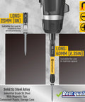 Product image of 24-Piece Slotted And Phillips Drill Bit Set With S2 Alloy Steel Magnetic Tips, 2.3-Inch Long, Stored In Durable Box