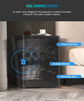 Deluxe Touch Screen Digital Safe With Biometric Fingerprint Lock Fireproof Boss Level Security Box in room setting
