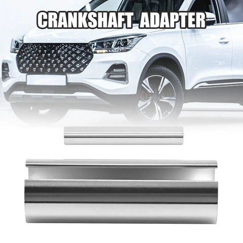 Heavy Duty 7/8 To 1 Inch Crankshaft Adapter Sleeve aluminum tapered converter for engine mods, featuring stepped key gears.