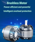 Brushless motor design for Cordless Rivet Nut Setter Gun with power-efficient features and intelligent overload protection.