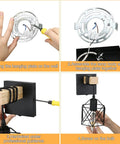 Installation process of Black Wall Sconce Set With On Off Switch Dimmable Cage Wall Mount Light Fixture Industrial Farmhouse Lighting Pack Of 2 Vintage Cage Shade Lamp For Living Room Or Bedroom.