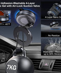 Vacuum Magnetic Car Phone Holder For MagSafe Hands Free 360 Degree Rotatable Mount With Solid Suction On Glass Dash