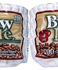 Four Cup Coffee Basket Disposable Filters 400 Count for Home Coffee Makers, Keeps Grounds Out and Flavor In, 200-pack shown