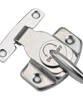 Heavy Duty Iron Table Latches And Door Hasps Two Pack Secure Connectors for dining tables desk silver hardware detail