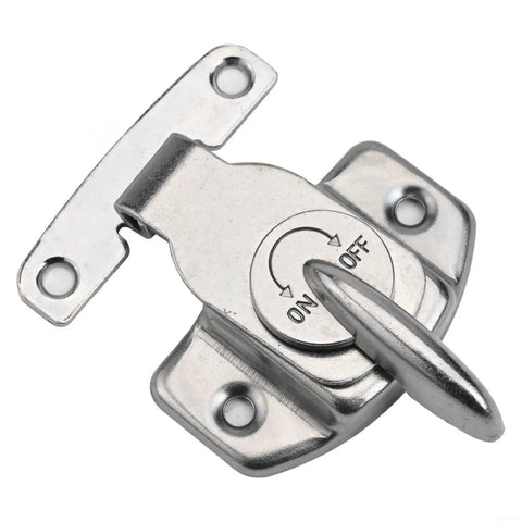 Heavy Duty Iron Table Latches And Door Hasps Two Pack Secure Connectors for dining tables desk silver hardware detail