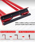 Heavy Duty Hand Seamer for lock stand seam roofing tool with rubber grommets and seam bending illustration